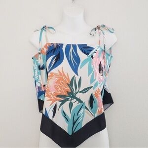 Tropical Floral Women's Blouse